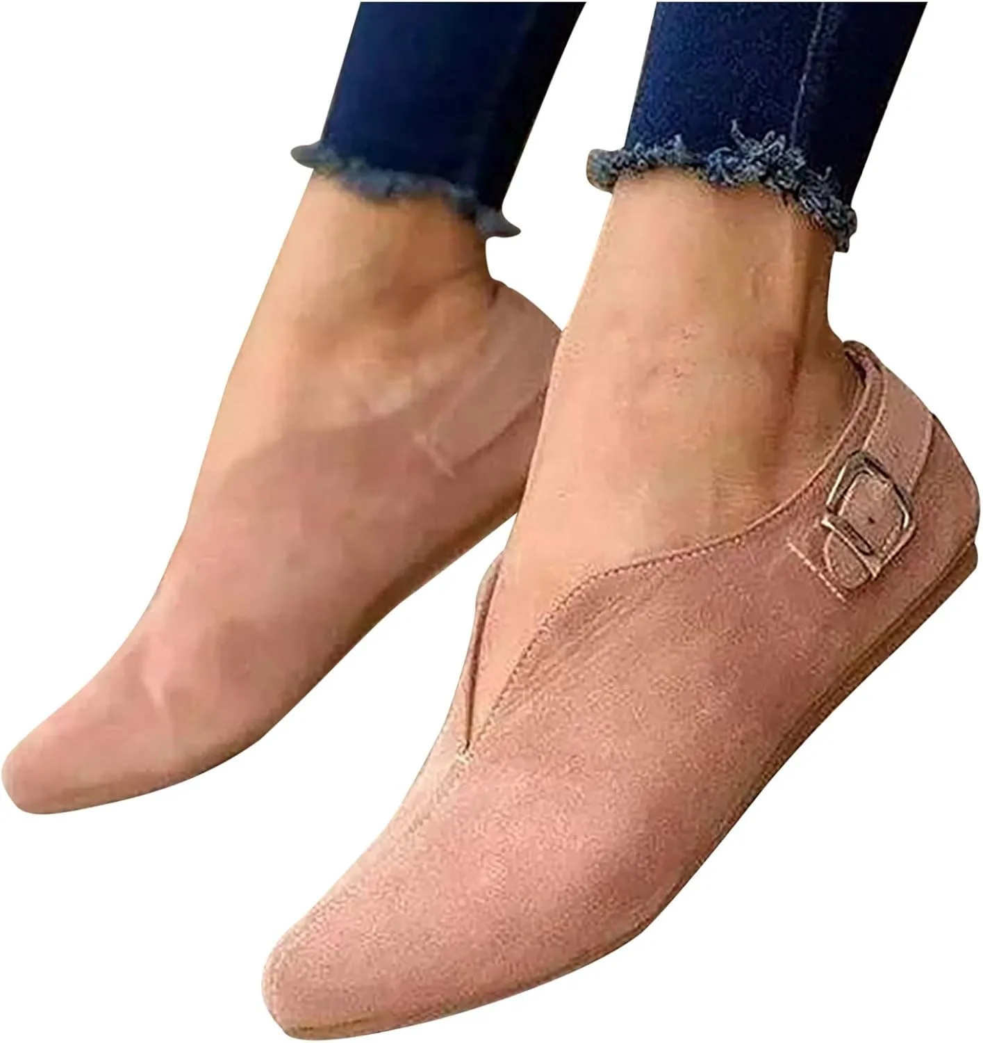 Barefoot Shoes Women Slip on Loafers for Women Round Toe Flats ComfortableKeep Warm Flat Bottom Christmas Running Shoes Women Work Shoes for Men