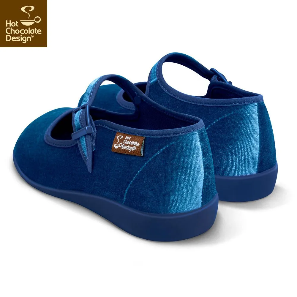 Chocolaticas® CURACAO BLUE Women's Mary Jane Flat
