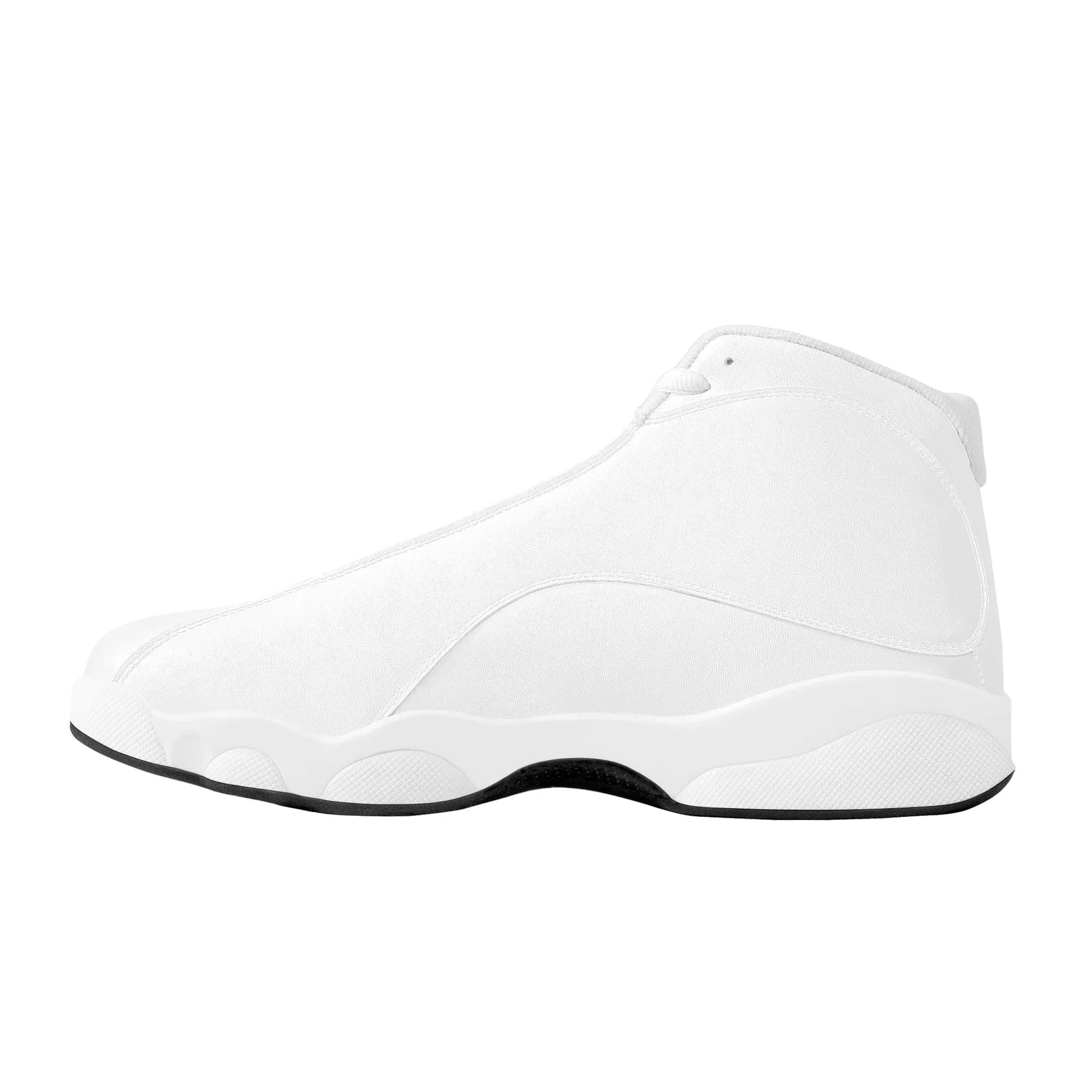 Custom Basketball Shoes high tops - White