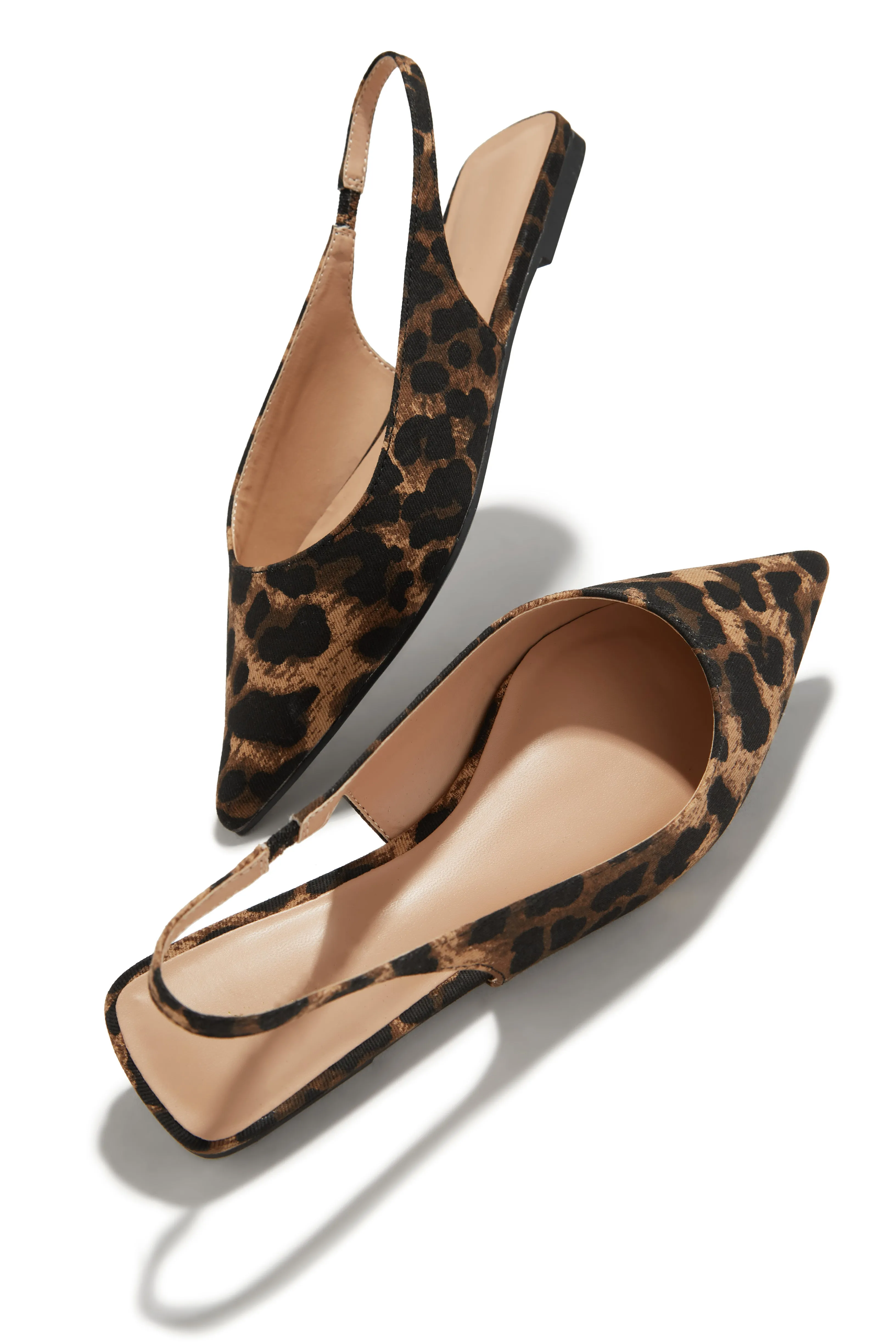 Mila Pointed Toe Flats - Leopard