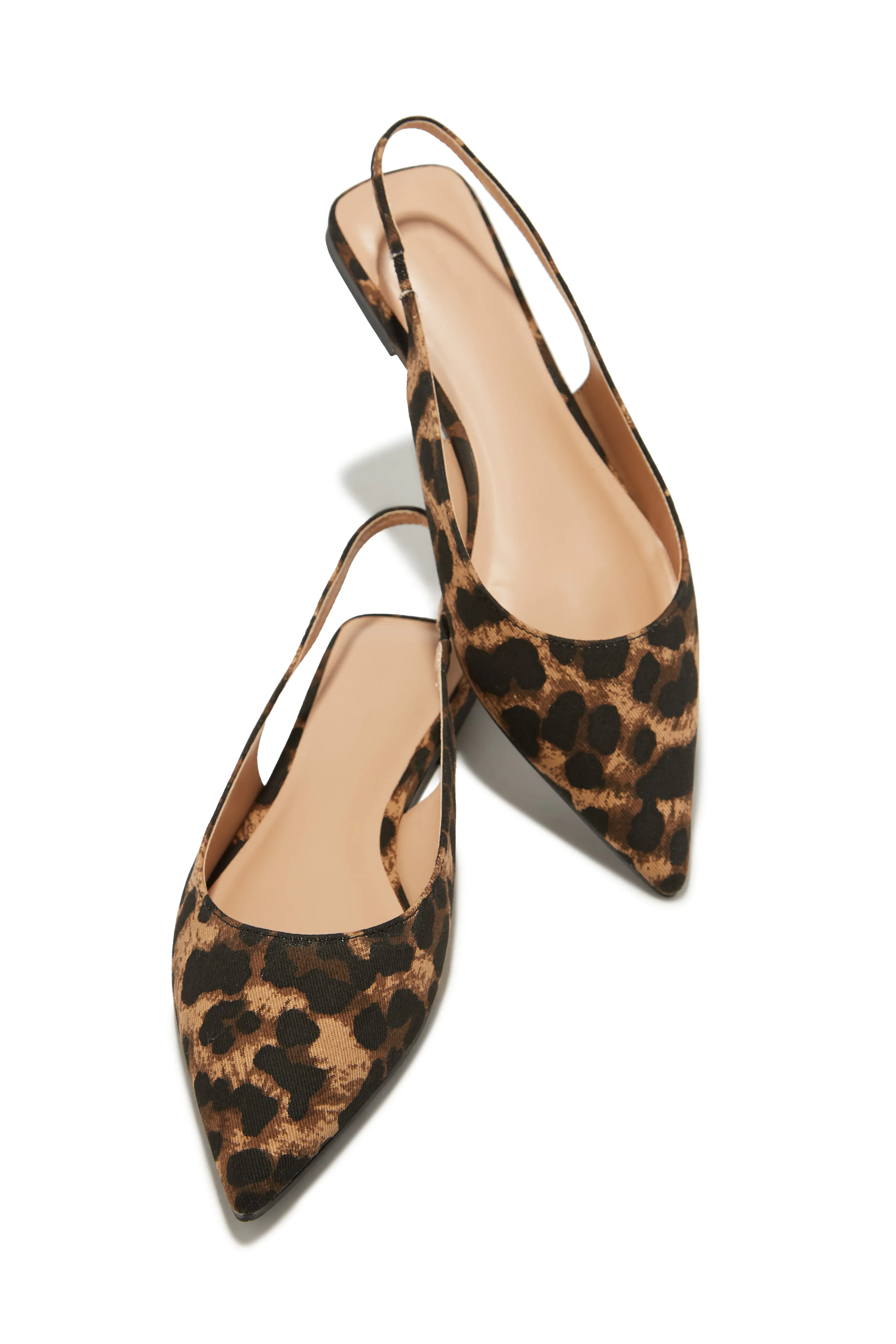 Mila Pointed Toe Flats - Leopard
